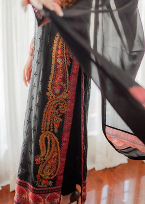 Black Kurta Set for Women
