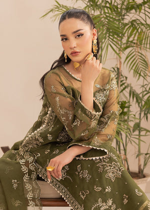 Olive green Unstitched for Women