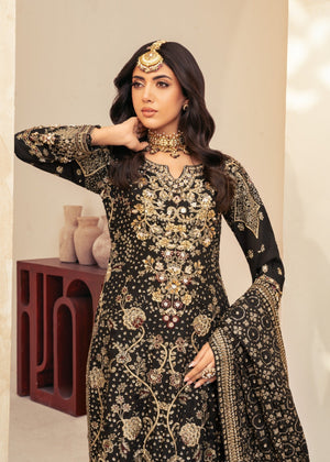 Black Kurta Set for Women
