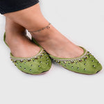 Green Khussa for Women