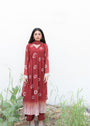 Red Kurta Set for Women
