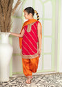 Hot pink Kurta Set for Girl