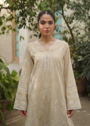 Moon Flower - Cream Schiffli CO-ORD Set - Naarj