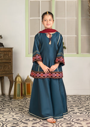 Navy blue Peplum for Girl