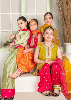 Yellow Gharara for Girl