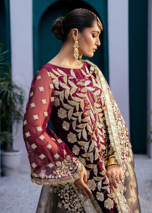 Maroon Gharara for Women