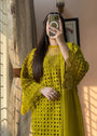Olive green Kurta Set for Women
