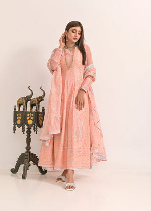 Peach pink Unstitched for Women