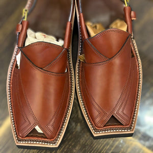Brown Peshawri Chappal for Men