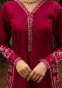 Maroon Kurta Set for Women