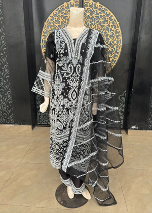 Black Kurta Set for Women