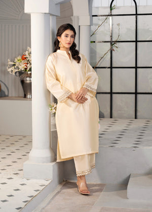 Cream Kurta Set for Women