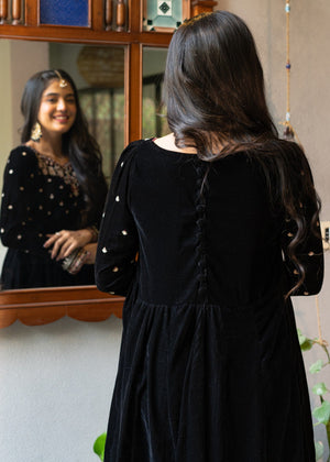 Black Anarkali for Women