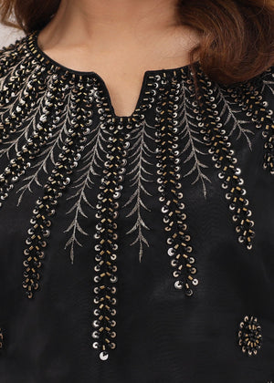 Black Kurta Set for Women