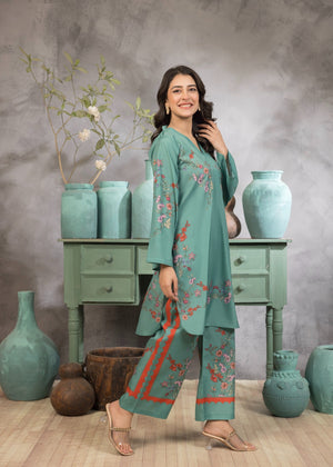Pastel green Kurta Set for Women