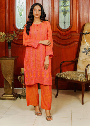 Rust orange Kurta Set for Women