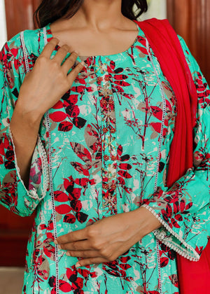 Mint green Pishwas for Women