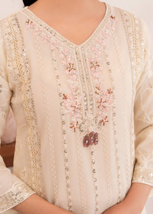 Cream Kurta Set for Women
