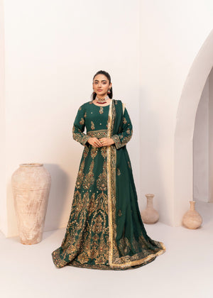 Bottle green Lehenga for Women