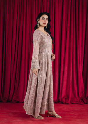 Tea rose pink Angrakha for Women
