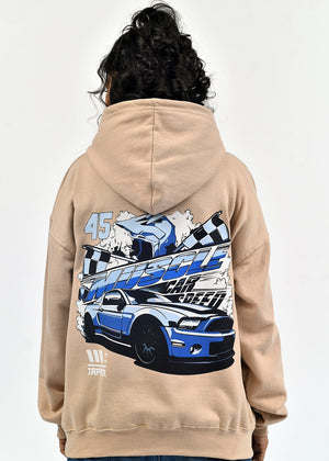 Beige Hoodie for Men