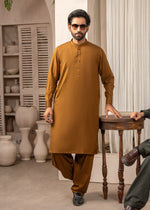Brown Shalwar Kameez for Men