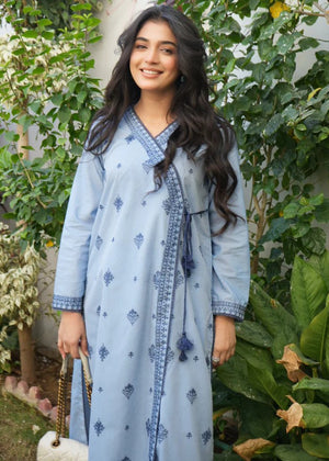 Blue Angrakha for Women