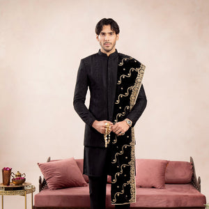 Black Shawl for Men