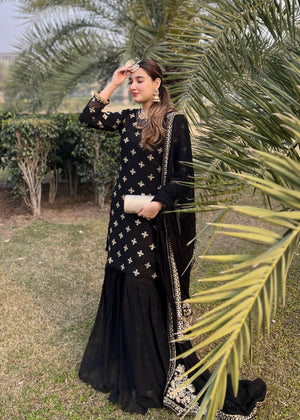 Black Gharara for Women