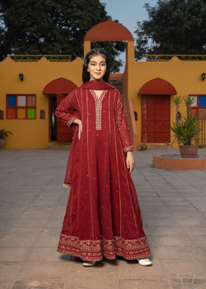Maroon Pishwas for Girl