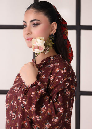 Chocolate brown Unstitched for Women