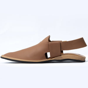Camel brown Peshawri Chappal for Men