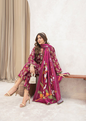 Burgundy Kurta Set for Women