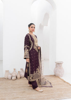 Plum Kurta Set for Women