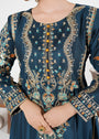 Teal Short Frock for Women