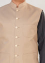 Beige Waistcoat for Boy