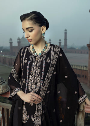 Black Kurta Set for Women
