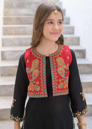 Black Gharara for Girl