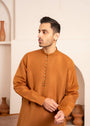 Rust orange Kurta Set for Men