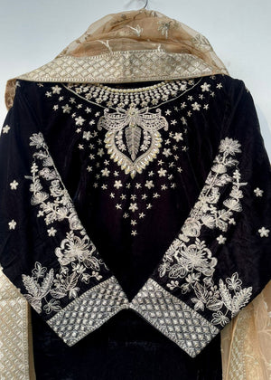 Black Kurta Set for Women