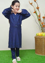 Navy blue Kurta Set for Girl