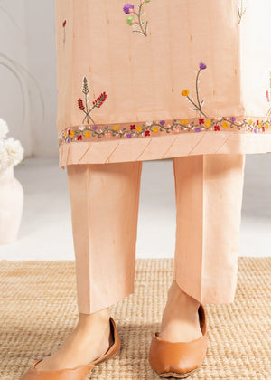 Peach pink Kurta Set for Women