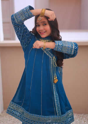 Teal Gharara for Girl
