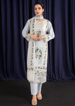 Ice blue Kurta Set for Women