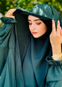 Bottle green Jilbab for Women