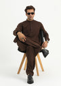 Chocolate brown Shalwar Kameez for Men