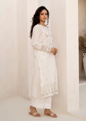 White Kurta Set for Women
