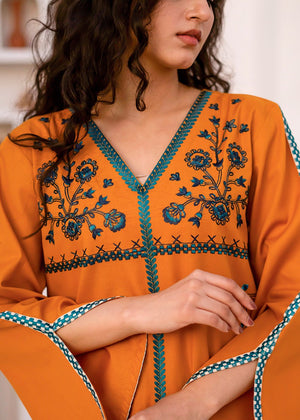 Orange Kurta Set for Women