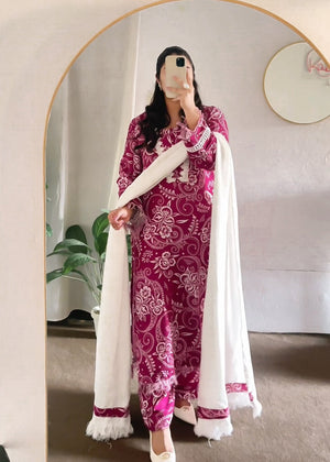 Maroon Kurta Set for Women