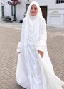 Pearl white Jilbab for Women
